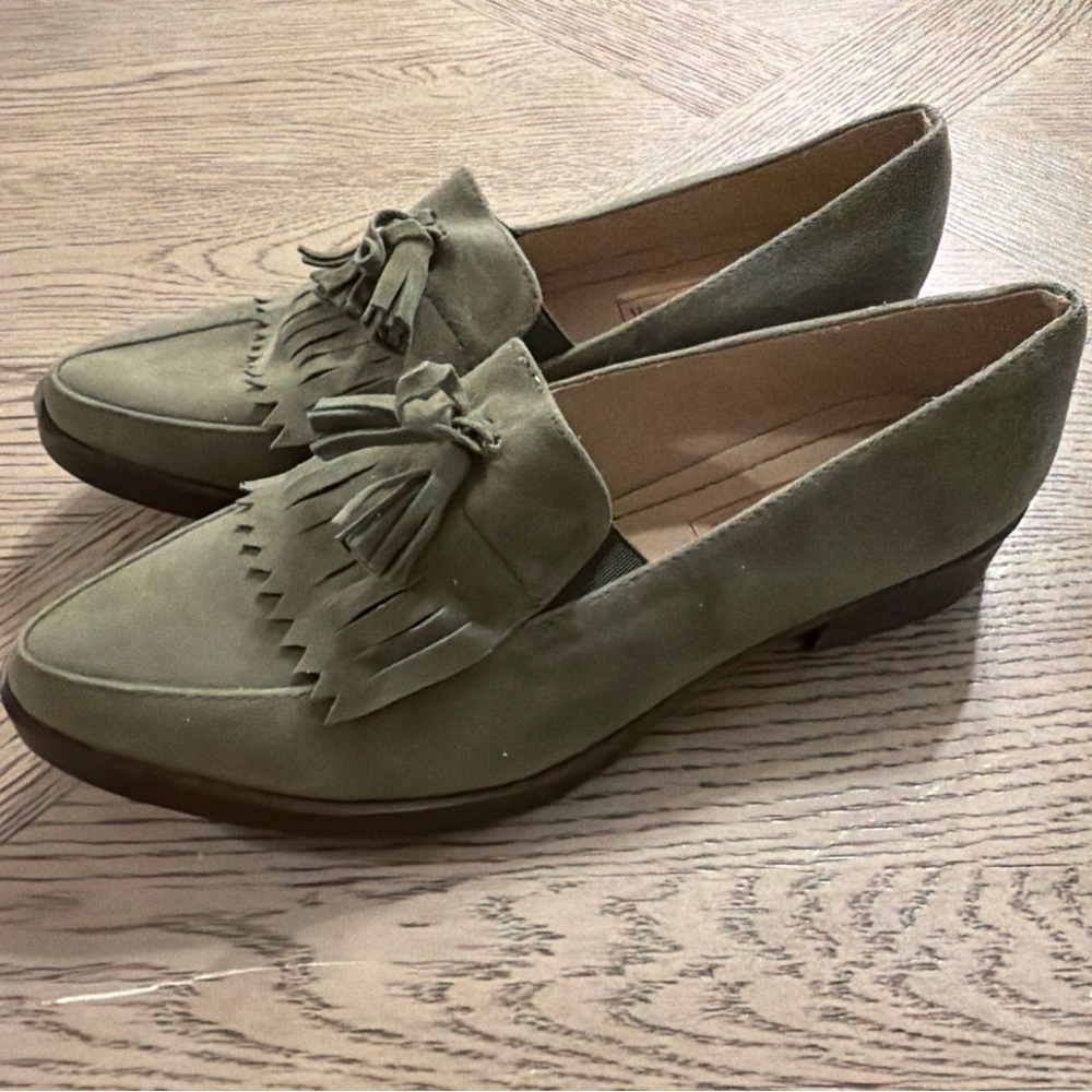 Valese Green Suede Loafer 8